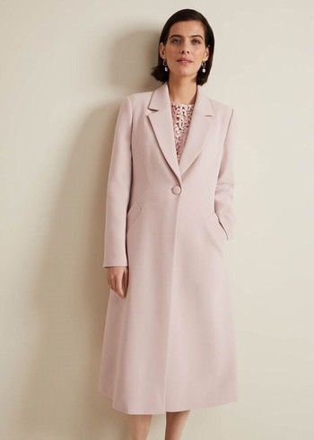 Phase Eight Juliette Crepe Coats Pink USA | 1946875-HC